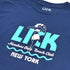 beach club graphic t-shirt detail navy